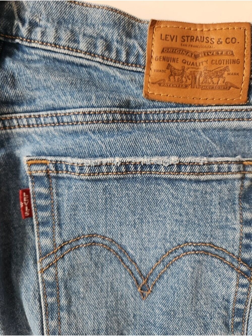 Levi's Jeans Wedgie Icon Fit Ankle Jeans - High Rise - Size 28 Premium Cotton - Picture 2 of 16